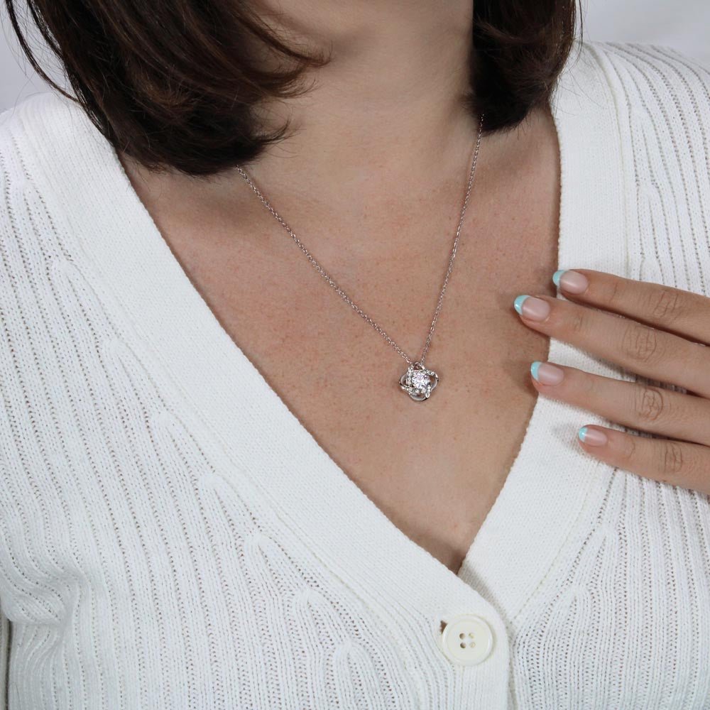 To My Wife – Love Knot Necklace – Grow Old With You - Eloura