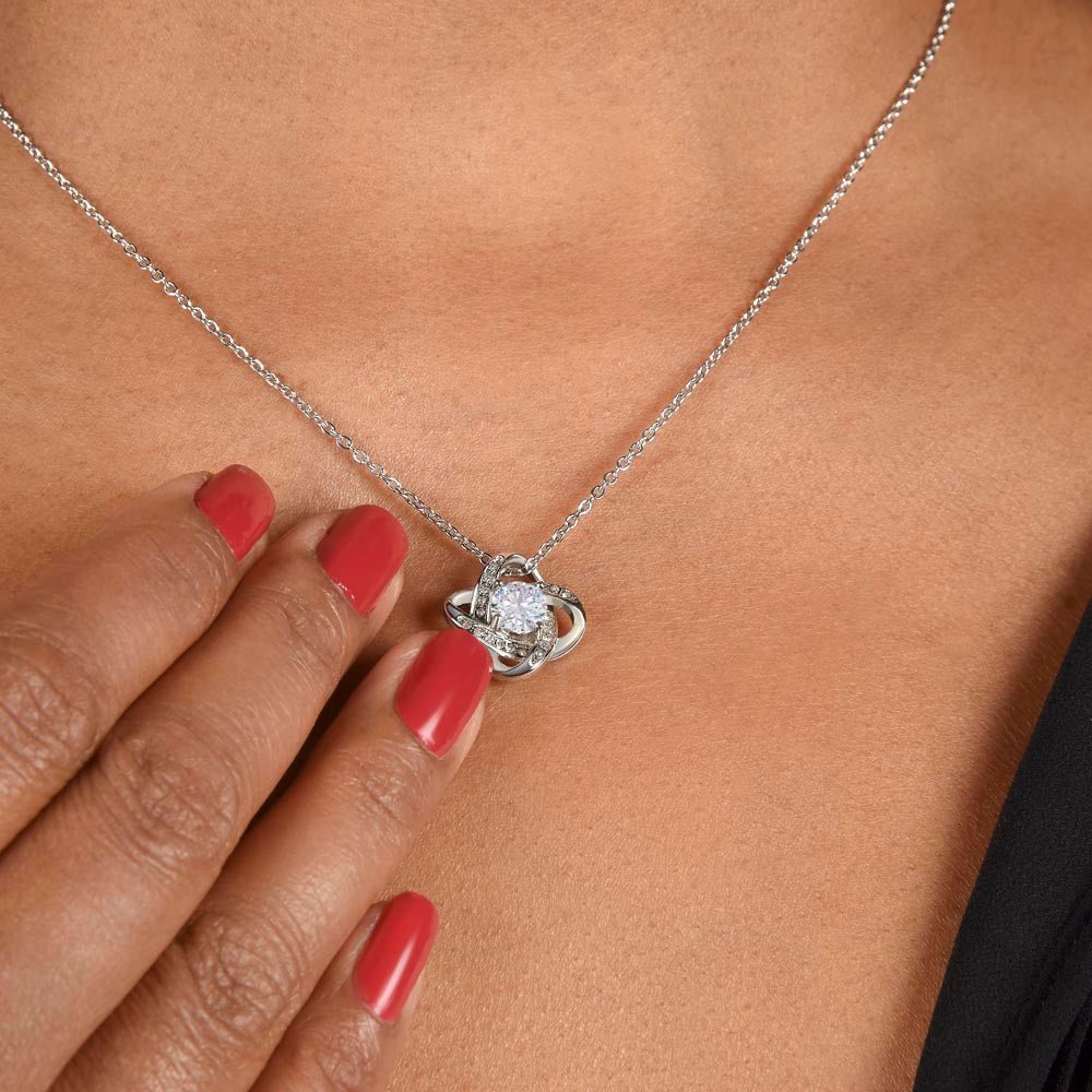 To My Wife – Love Knot Necklace – Grow Old With You - Eloura