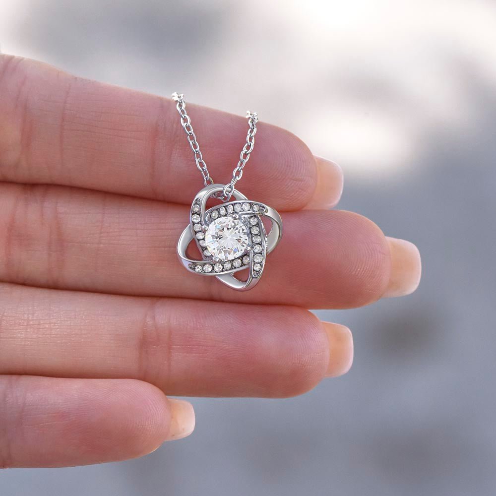To My Wife – Love Knot Necklace – Grow Old With You - Eloura