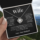 To My Wife – Love Knot Necklace – Your Last Everything - Eloura