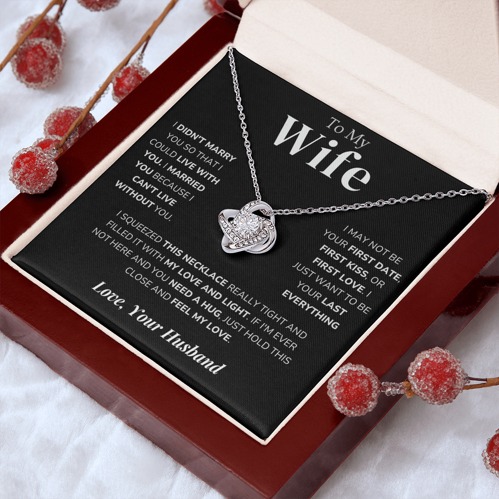 To My Wife – Love Knot Necklace – Your Last Everything - Eloura