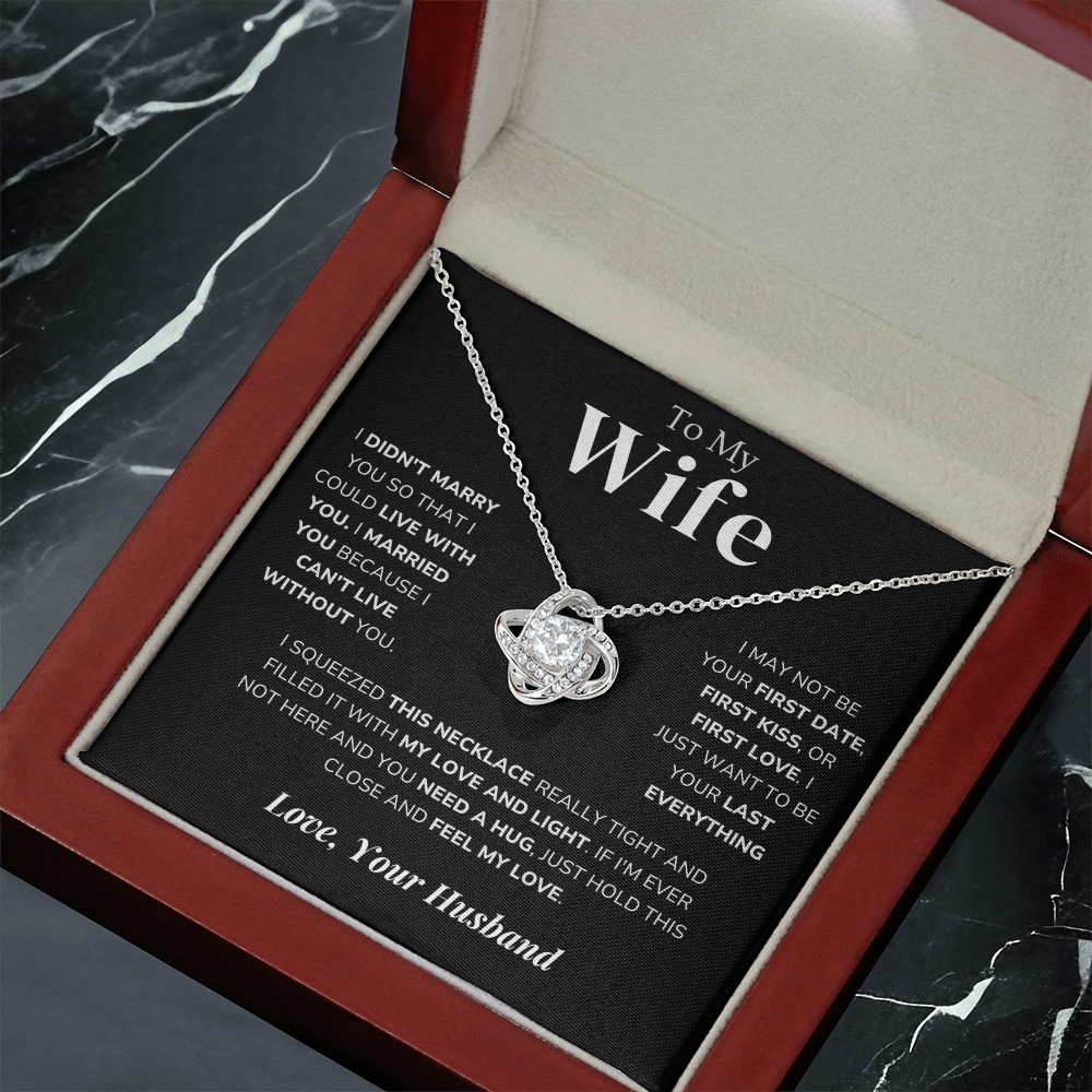 To My Wife – Love Knot Necklace – Your Last Everything - Eloura