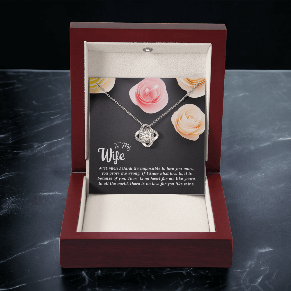 To My Wife Necklace - Love Knot Gift Set - Eloura