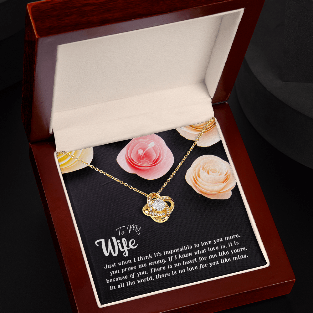 To My Wife Necklace - Love Knot Gift Set - Eloura