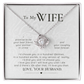 To My Wife Necklace - Love Knot Gift Set - Eloura