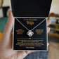 To My Wife Necklace - Love Knot Gift Set - Eloura