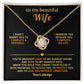 To My Wife Necklace - Love Knot Gift Set - Eloura