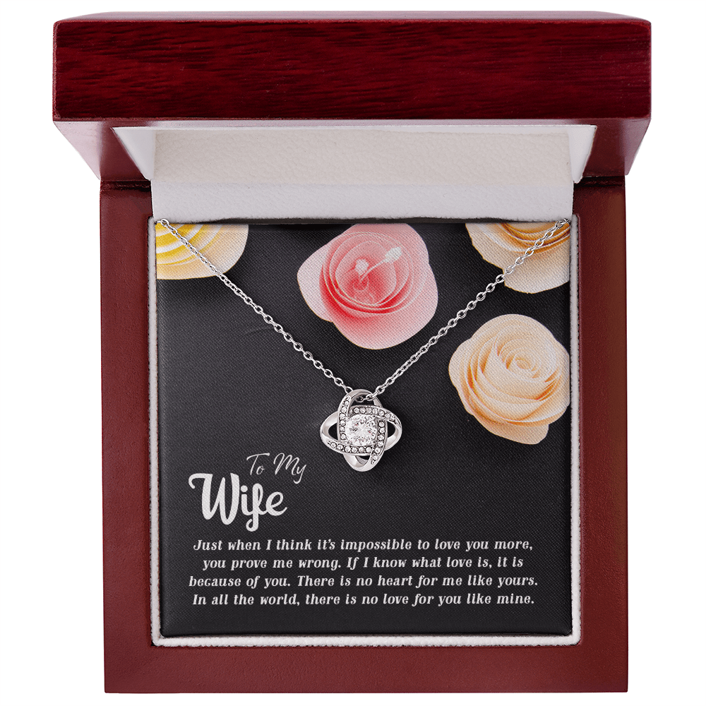 To My Wife Necklace - Love Knot Gift Set - Eloura
